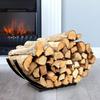 Nuevo Soporte Simple Curvo para Leña Transfronterizo, Soporte para Leña para Chimenea, Estante para Almacenamiento de Madera, Estante para Almacenamiento de Madera para Exterior