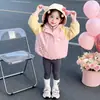 Chaqueta Acolchada de Otoño/Invierno para Niñas 2026 Nuevo Estilo Moda Infantil Elegante Ropa de Invierno Caliente Ropa de Invierno Chaqueta de Esquí Tres en Uno