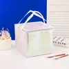 Bolsa Térmica para Bolo Personalizada Bolsa Tote Térmica de Folha de Alumínio Bolsa Térmica Laminada à Prova d'Água para Conservação de Frescor Refrigerado Bolsa Térmica para Levar Sobremesas