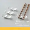 Descansapalillos de cerámica, mesa de comedor de hotel, blanco puro, portapalillos de doble propósito, soporte para palillos, almohada para palillos, bandeja para palillos, descansapalillos para el hogar