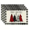 Mantel Navideño de Venta Caliente Transfronterizo con Patrón de Campana y Muñeco de Nieve Decoración para Mesa de Comedor Mesa de Café Mantel Impermeable y Aislante Térmico