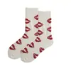 Calcetines de Moda para Pareja, Calcetines de Media Caña de Caña Alta para Mujer, Calcetines de Algodón Estilo Callejero Skateboard Deportivo de Dibujos Animados con Personalidad para Primavera y Verano, Estilo Pareja