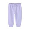Pantalones para Bebé Cruzados en Stock Pantalones Largos de Algodón Puro Clase A para Niños Pantalones Largos Lisos 100% Algodón Clase A para Bebé
