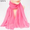 Bufanda de Seda Chifón de Color Sólido para Fiesta de Baile de Mujeres Bufanda Decorativa Unificada Bufanda Larga Elegante Bufanda Fina para Protección Solar del Cuello