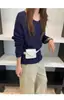 2025 Otoño Temprano Nuevo Coreano Ouni Forma Cóncava Riñonera Cinturón de Moda Celebridad de Internet Portatarjetas Decorativo Mini Billetera