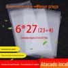 OPP saco autoadesivo louça pauzinhos saco de embalagem saco plástico transparente fábrica direta 5 seda 6*27cm