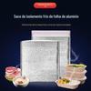 Saco de isolamento para takeaway Venda por atacado saco de folha de alumínio filme de alumínio embalagem de preservação fria fast food engrossado alimentos descartáveis churrasco saco de isolamento