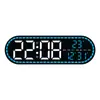Reloj de Estilo Geométrico Simple, Reloj Decorativo para Sala de Estar y Comedor, Reloj Electrónico LED Multifuncional, Reloj de Dormitorio Gh9009