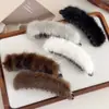 Pinza Giratoria Grande de Plátano Peludo para Mujeres en Otoño e Invierno Pinza Vertical para Cola de Caballo Alta Pinza para el Cabello Pinza Horizontal para Cabello Semiatado en la Parte Posterior de la Cabeza