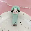 Cortador de Unhas Portátil Fofo de Desenho Animado para Uso Doméstico Estilo Dopamina Girly Tesoura de Unha Portátil Ferramentas de Manicure