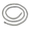 Exportación Europea y Americana Cadena Dorada de Acero Inoxidable Cadena NK Collar para Hombre en Relieve Cadena Figaro de Acero de Titanio Cadena Cubana con Cadena