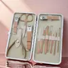 Set de Tijeras para Uñas de 18 Piezas Accesorios de Acero Inoxidable Cortauñas Cuchillo para Pedicura Herramientas de Belleza para Manicura Se Puede Imprimir con Logo