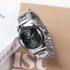 Novos relógios de moda masculina e feminina luminosos com calendário relógio de quartzo pulseira de aço relógios masculinos e femininos explosões AliExpress uma geração de cabelo