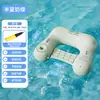 Cama inflável flutuante para água com dossel removível, sofá flutuante para exterior, alta flutuabilidade, assento flutuante inflável para adulto para uso no mar