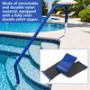 Cubiertas para pasamanos de piscina transfronterizas, antideslizantes y antiquemaduras, con diseño de cremallera de lunares, para piscinas exteriores