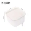 Caja de Almacenamiento de Plástico Transparente Sellada para Refrigerador con Asa, Contenedor de Almacenamiento de Granos para Cocina, Caja de Almacenamiento de Alimentos