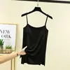 Nuevo camisole de estilo coreano de verano con copas en el pecho para mujer, corte ajustado, sexy, sin espalda, sin mangas