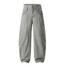 Nueva Colección Primavera/Otoño 2026: Jeans Retro de Corte Curvo, Ajuste Holgado, Estilo Streetwear Americano, Pantalones Largos para Hombre, Pantalones de Pierna Ancha