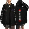 Suéter con Cremallera Estampado de Anime Japonés Naruto para Hombre y Mujer, Sudadera Casual Moderna de Anime, Chaqueta de Otoño e Invierno
