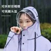 Impermeable para Adultos Bicicleta Eléctrica Largo Cuerpo Completo Antitormenta Integrado Unisex Ciclismo al Aire Libre Lindo Portátil Poncho de Lluvia