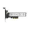 Placa de Expansão Adaptadora M.2 NVMe SSD para PCIe x4 Suporta PCIe 5.0 e Suporta até 22110