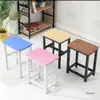 Banqueta Quadrada Simples, Banqueta Espessa para Oficina de Fábrica, Cadeira para Treinamento de Trabalho, Banqueta de Estudante, Banqueta Colorida para Jantar, Cadeira Doméstica para Adultos