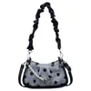 A Nova Bolsa de Ombro Super Popular deste Ano para Mulheres, Bolsa de Mão com Bolinhas Estilo Coreano, Bolsa Nuvem, Bolsa Plissada de Axila, Bolsa Transversal