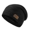 Gorro de Punto Europeo y Americano para Hombre Cálido de Invierno Circunferencia de Cabeza Grande Gorro para el Frío Forrado de Polar Resistente al Frío para Exteriores Gorro de Lana para Mujeres Pequeñas