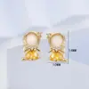 Brincos de Zircônia Coloridos Fofos de Elfo Série de Desenhos Animados Transfronteiriços Brincos de Tarraxa para Mulheres Piercing de Orelha Moderno Venda por Atacado