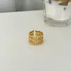 Anillo Versátil de Línea Irregular para Mujer, Anillo Abierto de Personalidad Geométrica, Anillo para Dedo Índice de Diseño Nicho, Accesorio de Joyería