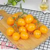 Modelo de Fruta Falsa Simulada Plástico Mango Manzana Pera Piña Limón Plátano Adornos de Brocheta Decoración para Gabinete de Cocina del Hogar Accesorios