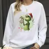 Suéter de Natal Branco Feminino - Pulôver de Manga Longa, Com