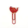 Clips para papel de goma blanda con forma de dinosaurio, los más vendidos transfronterizos, diseño lindo de dibujos animados, marcapáginas de goma blanda engrosada para uso en la oficina
