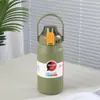Taza Termo Personalizada de Acero Inoxidable 316, Botella de Agua Portátil para Deportes al Aire Libre, Aspecto Elegante, Taza con Popote tipo Bolso de Gran Capacidad