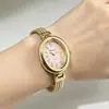 Nuevo Reloj de Pulsera de Cuarzo para Mujer de Moda con Esfera Ovalada, Reloj de Pulsera Femenino Casual y Exquisito para Uso Diario, Suministro Directo del Fabricante