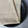 Tela de Algodón de Bambú con Cierre de Borde Servilleta Tela Arrugada Evento de Boda Gasa Tela de Servilleta Occidental Decoración de Mesa de Comedor Occidental Paño de Cocina