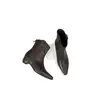 Tacón Oculto de 5CM - Botines Retro Coreanos de Punta para Mujer, Botines de Otoño con Cremallera Trasera y Corte en V, Botines Cortos Occidentales Adelgazantes