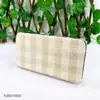 Bolsa con Pinza de Tela a Cuadros Caja de Herramientas de Belleza Bolsa para Cosméticos Bolsa para Cuidado de Manicura Lino Maquillaje