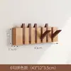 Perchero de Pared con Tabla, Perforado en la Pared, Gancho Creativo para Abrigos de Llave de Piano de Madera para Entrada de Dormitorio