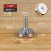 Pata de Mueble Ajustable Pata Ajustable Soporte para Uñas de Pie Pata de Gabinete Ajustable Pata Móvil M6M8M10 Accesorios de Ferretería