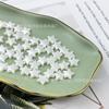 Perlas de imitación de ABS estrella de cinco puntas cuentas perforadas material para accesorios de joyería de horquilla pulsera pendientes hechos a mano para niños DIY