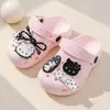 Zuecos de verano para niñas, sandalias de dibujos animados antideslizantes para interiores para niños, niños pequeños y bebés, aptas para usar en la playa al aire libre