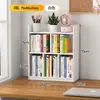 Suministro Exclusivo Transfronterizo Estante de Libros de Almacenamiento en Capas para Escritorio Organizador de Artículos Varios de Escritorio para Hogar y Dormitorio Gabinete de Almacenamiento Multifuncional