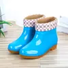 Botas de Lluvia para Mujer, Caña Baja Antideslizantes, Botas de Lluvia de Moda para Cocina de Mujer, Zapatos de Agua de Moda para Exteriores, Botas de Agua para Adultos con Suela de Tendón
