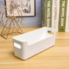 Caja de almacenamiento cuadrada de plástico para escritorio, cajón para artículos diversos, caja para guardar vajilla de hotel y restaurante.