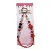 Cadena para Teléfono con Cuentas de Oso Llavero Colgante para Funda de Teléfono Doble Cadena Pulsera Hecha a Mano Colgante para Mujer Accesorio de Muñeca