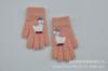 Guantes Gruesos de Punto Forrados de Lana Cálida de Invierno para Niños de 5 a 11 Años, Lindos Guantes de Jacquard de Pato de Piel de Visón de Cristal