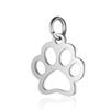 Directo de fábrica transfronterizo joyería de acero inoxidable colgante hecho a mano anillo para colgar accesorios elefante garra de perro colibrí mascota