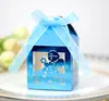 Caja de dulces navideños de Amazon caja de papel cuadrada brillante hueca caja de dulces con patrón de niña pequeña hueca ventas directas de fábrica