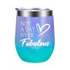 Taza Térmica de 12 oz, Linda Taza de Café de Acero Inoxidable 304, Regalo para Mujeres, Vaso para Hielo de 20 oz, Copa de Vino Tinto, Logo Personalizado